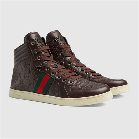 gucci mens shoes leather trainers sneakers|Gucci sneakers for men price.